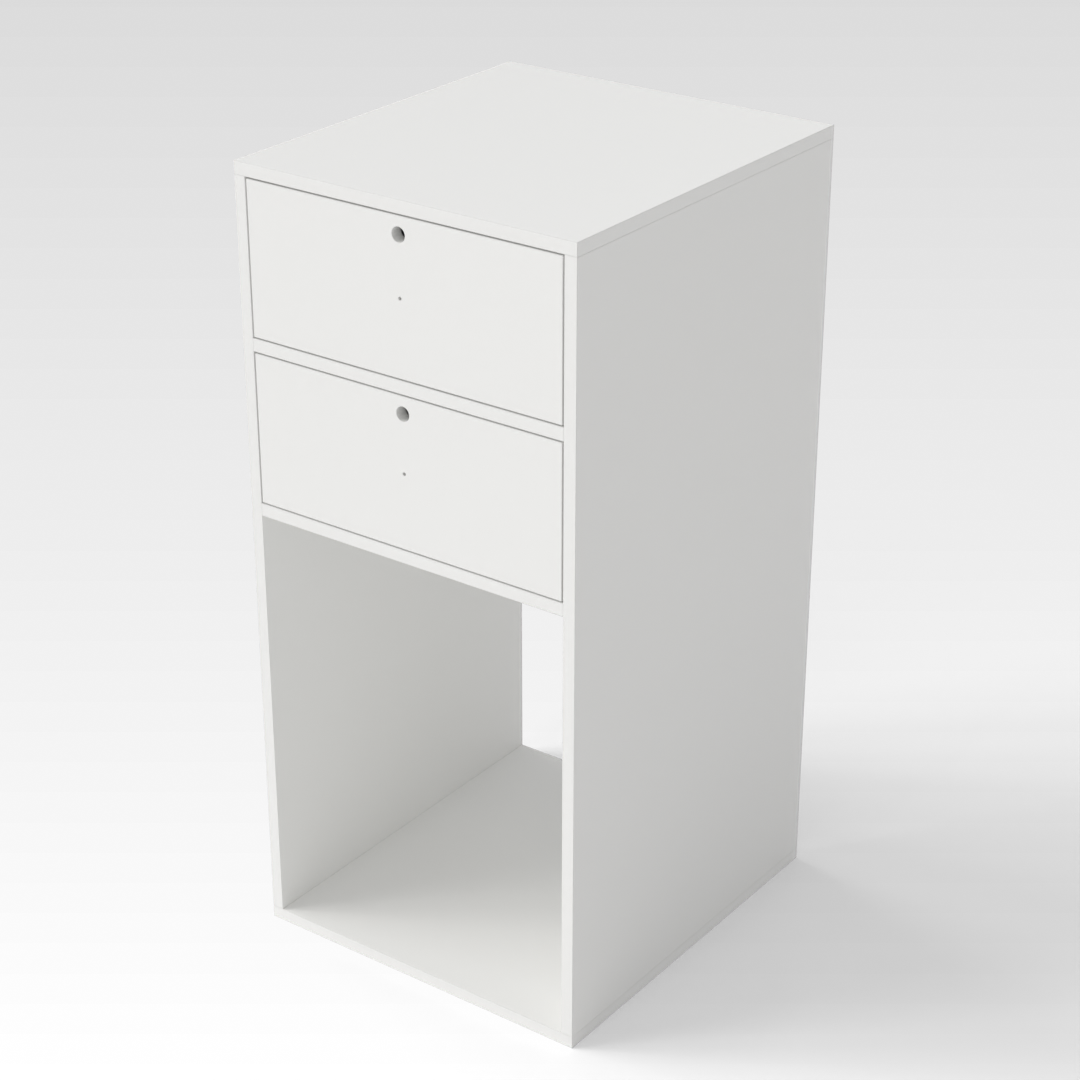 Warm White File Cabinet