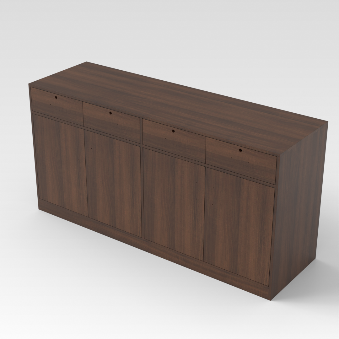 Prairie Oak Shoe Cabinet