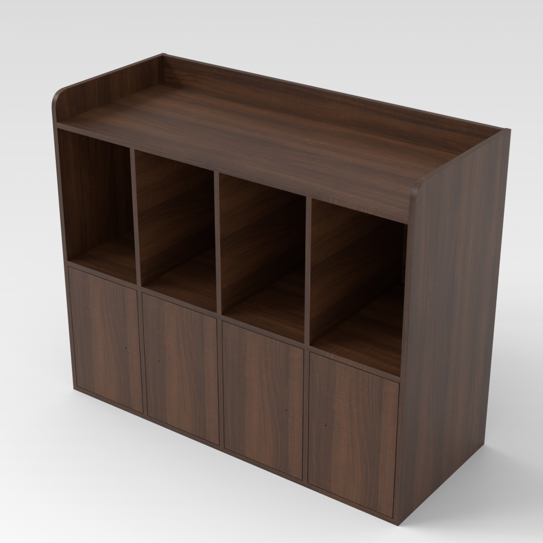 Prairie Oak Shoe Cabinet