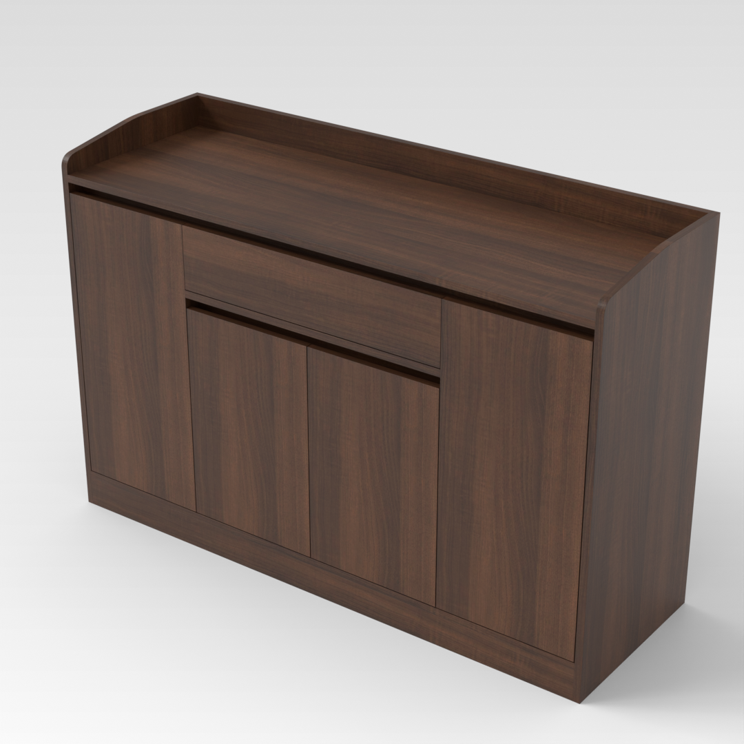 Prairie Oak Shoe Cabinet