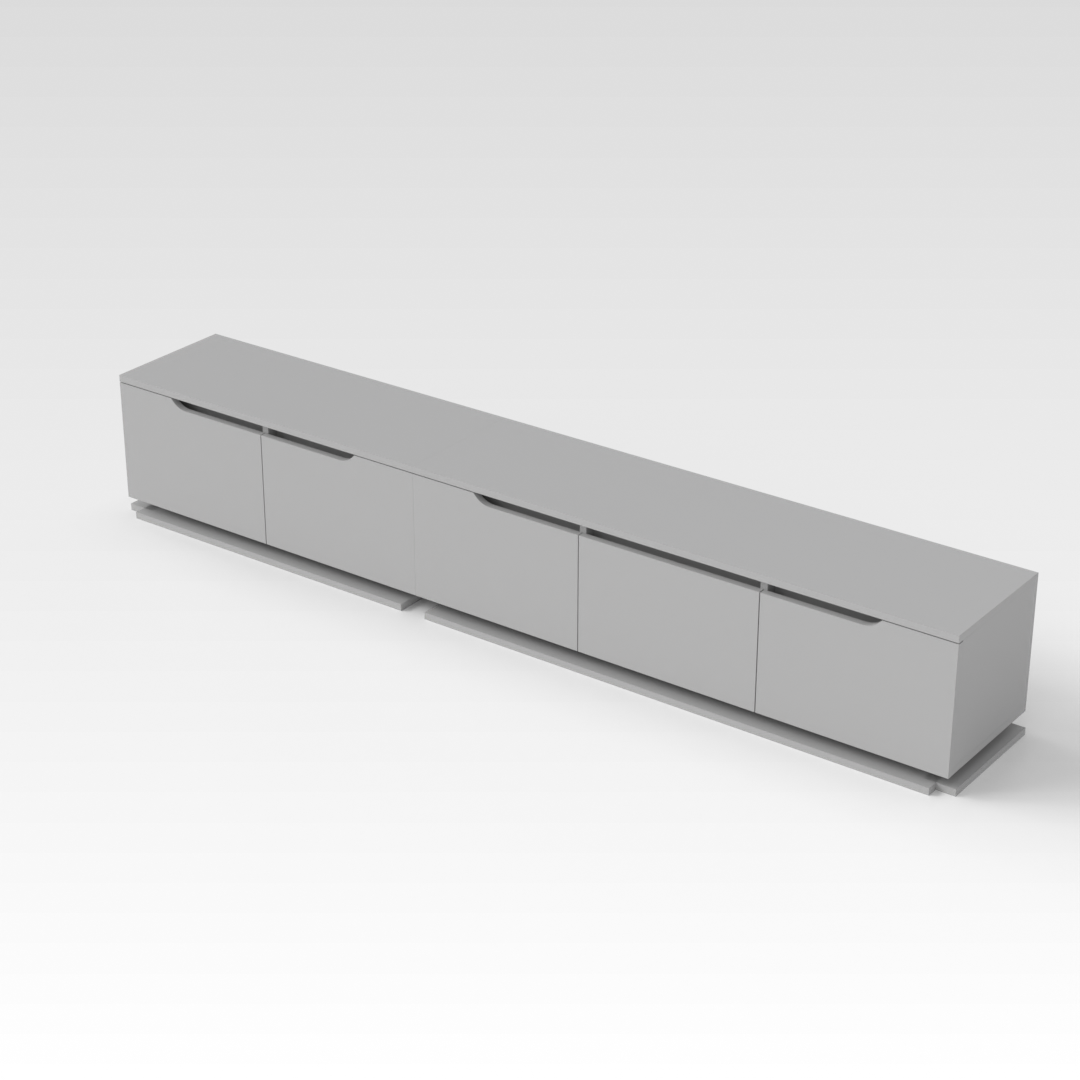 Light Gray Shoe Cabinet